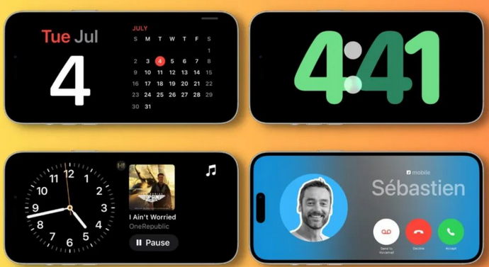 滦南苹果手机维修分享iOS17横屏充电待机显示有什么好处 