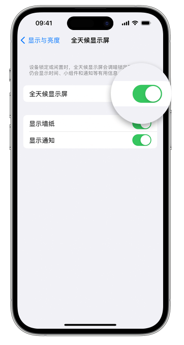 滦南苹果14维修店分享如何自定义 iPhone 14 Pro 常亮显示屏 